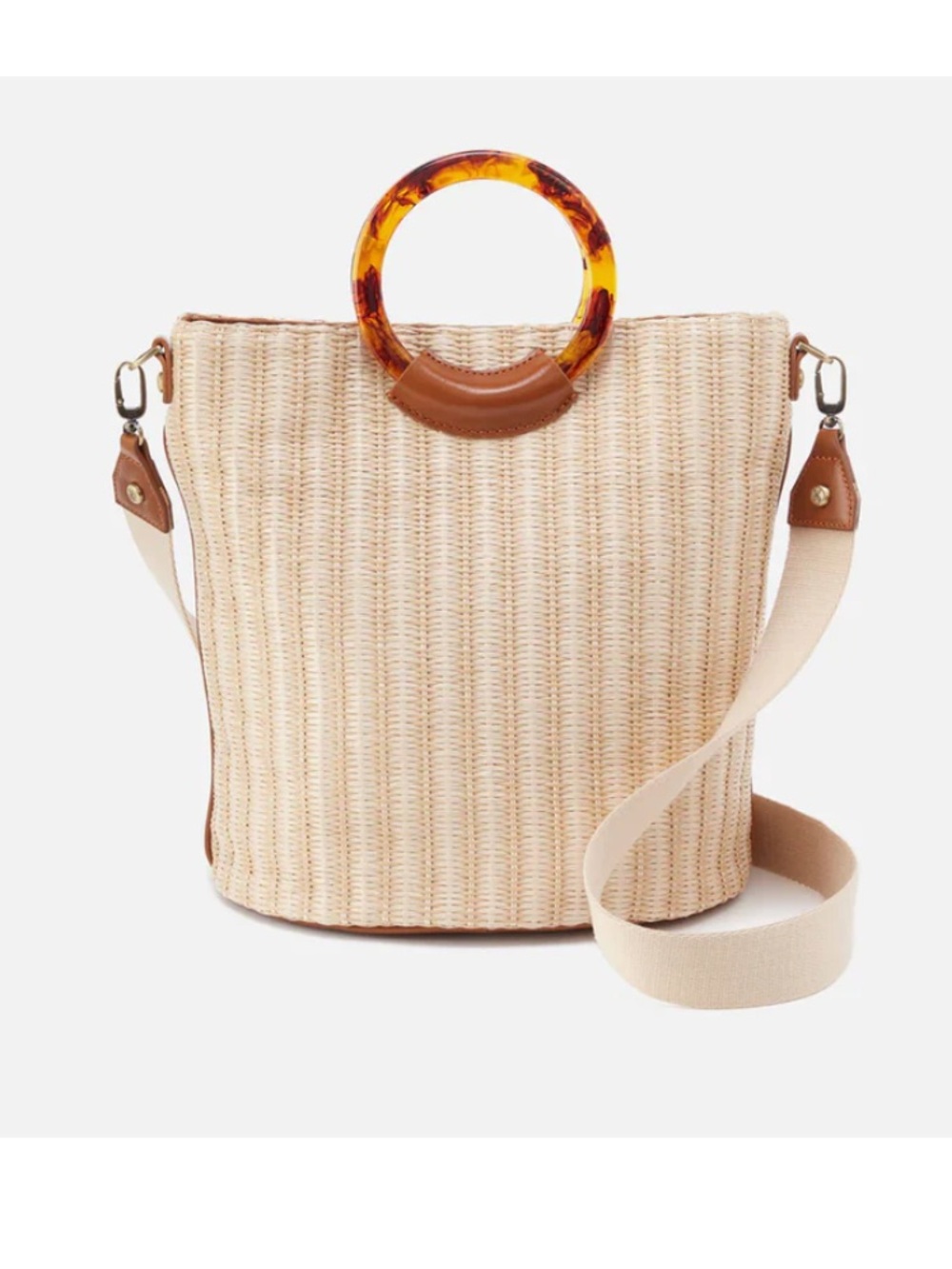 Hobo Sheila Bucket bag- Natural straw